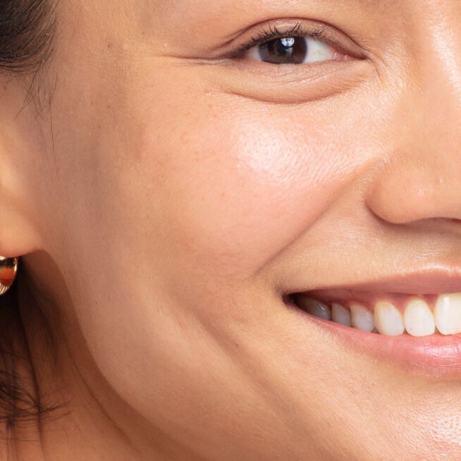Woman smiling
