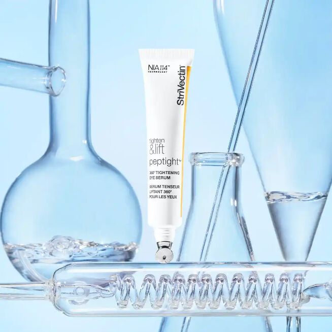 Peptight™ 360˚ Tightening Eye Serum with scientific test tubes