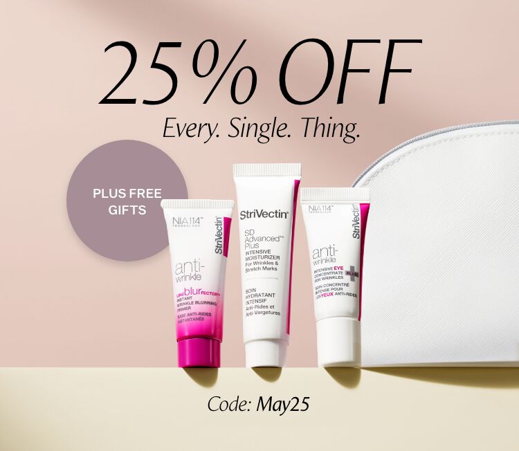 25% off everything, plus free gifts