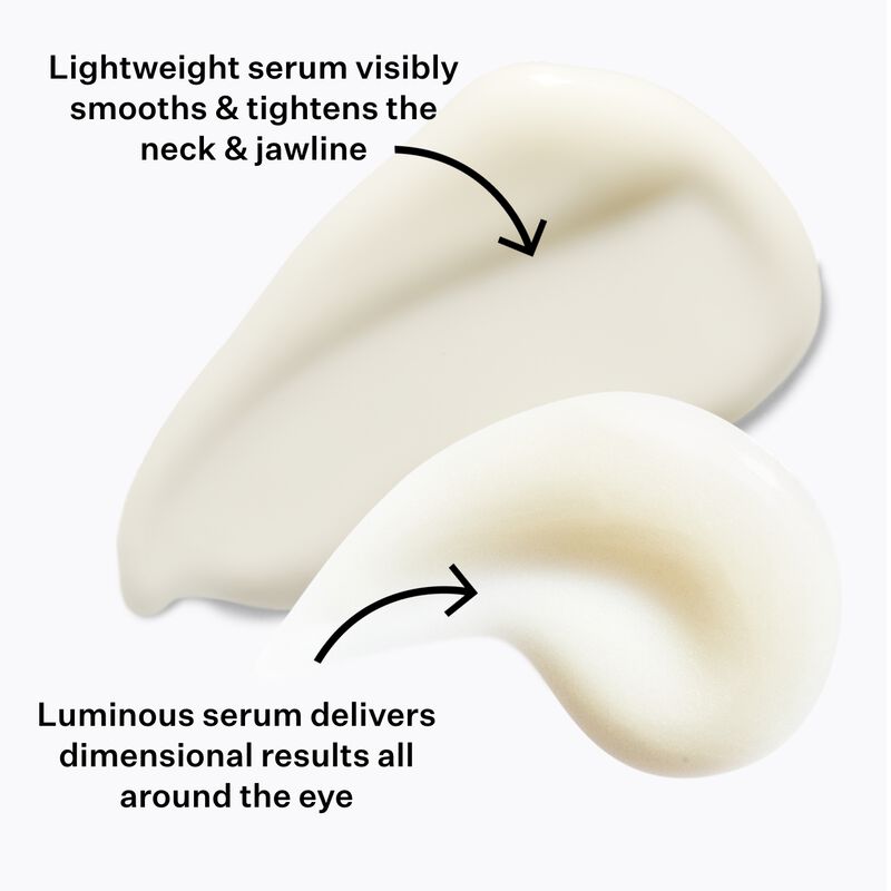 Lightweight serum visibly smooths & tightens the neck and jawline. Peptight 360 luminous serum delivers dimensional results all around the eye