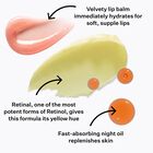 Velvety lip balm immediately hydrates for soft, supple lips. Retinal, one of the most potent forms of Retinol, gives this moisturiser its yellow hue. S.T.A.R Light ol is a fast absorbing night oil to replenish skin