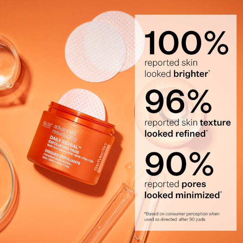 100% reported skin looked brighter, 96% reported skin texture looked refined and 90% reported pores looked minimised